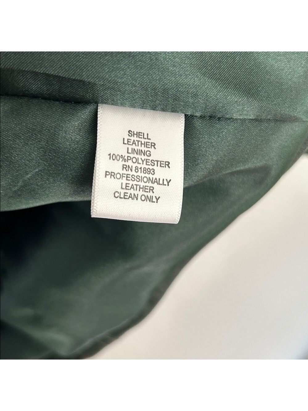 Denim & Co Women's Green Leather Jacket - Picture 10 of 13